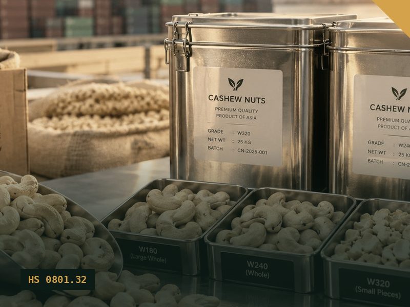 Cashew Kernels W240 for export from Malaysia
