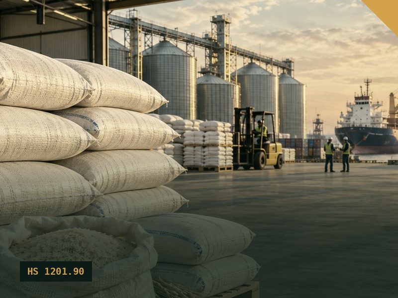 Soybeans for export from Malaysia